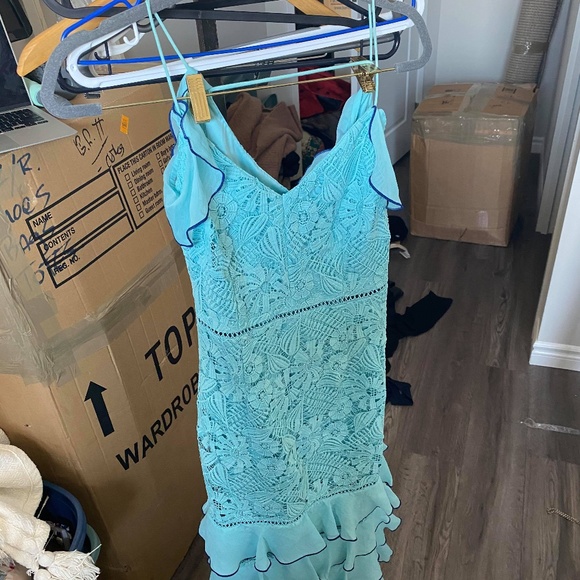 Top Shop Turquoise Dress - Picture 1 of 2